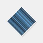 Blauwe zwarte strepen servet (Hoek)