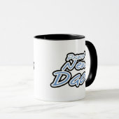 Blauwe/zwarte tekstgroep Nieuwe vader Mok (Voorkant rechts)