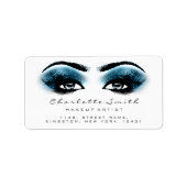 Blauwe zwarte witte kreupelknollen Stylst Beauty R Etiket (Voorkant)