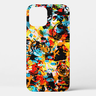 Blauwe, zwarte, witte, oranje kleur. Helder naadlo Case-Mate iPhone Case