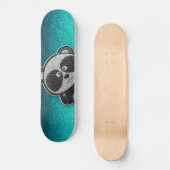 Blauwe zwarte zwarte panda persoonlijk skateboard (Voorkant)
