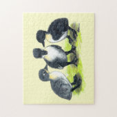 Blauwe Zweedse Eendjes Legpuzzel (Verticaal)