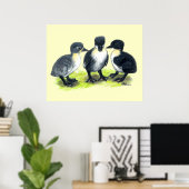 Blauwe Zweedse Eendjes Poster (Thuiskantoor)