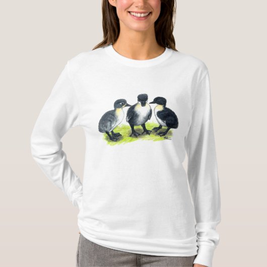 Blauwe Zweedse Eendjes T-shirt (Voorkant)