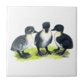 Blauwe Zweedse kuipen Tegeltje (Voorkant)