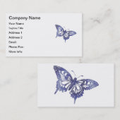  blauwe zweepstaartvlindermozaïek visitekaartje (Voorkant / Achterkant)