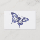  blauwe zweepstaartvlindermozaïek visitekaartje (Achterkant)