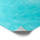 Blauwe zwembad poster (Hoek)