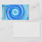 Blauwe zwembroeken visitekaartje (Voorkant / Achterkant)