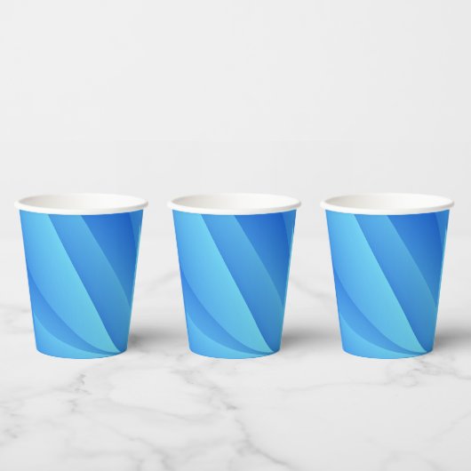 Blauwe zwijn papieren bekers (Multi)