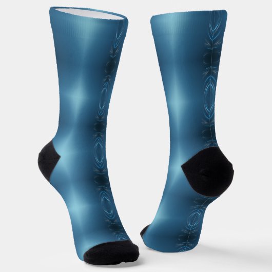 Blauwe zwijn sokken (Gebogen)