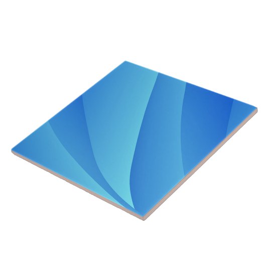 Blauwe zwijn tegeltje (Zijkant)