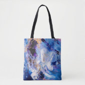 Blauwe zwijn tote bag (Voorkant)