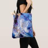 Blauwe zwijn tote bag (Dichtbij)