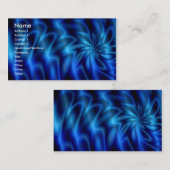 Blauwe zwijn visitekaartje (Voorkant / Achterkant)