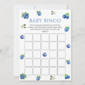 Blauwebes Babyshower Bingo Spelkaart Kaart (Voorkant)