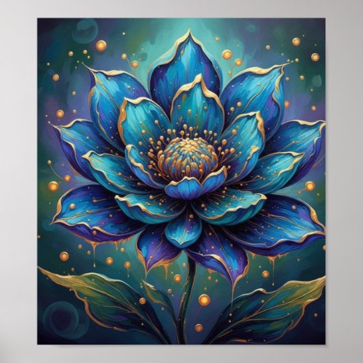 BlauweLotusBloem Poster (Voorkant)