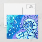 Blauwen Briefkaart (Voorkant / Achterkant)