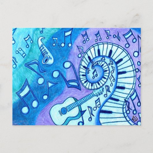 Blauwen Briefkaart (Voorkant)