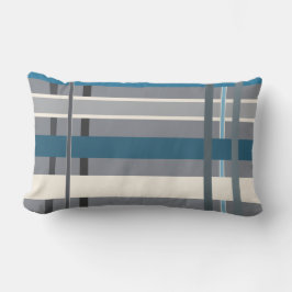 Blauwen en grijsstaven kussen