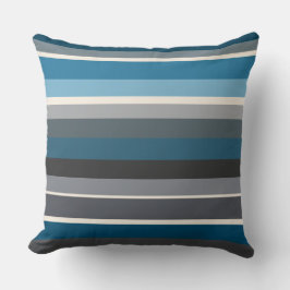 Blauwen en grijsstaven kussen