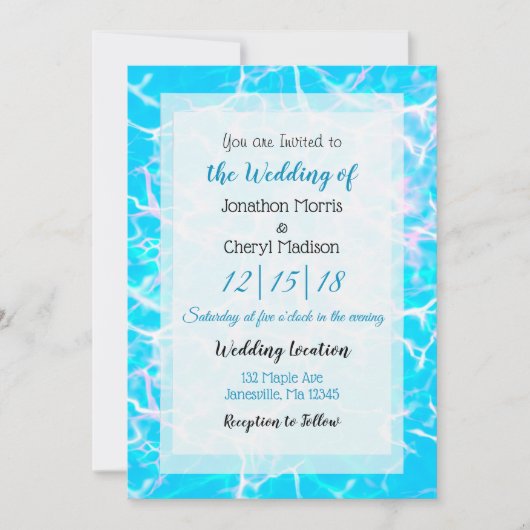 Blauwen en roze rioolvocht kaart (Voorkant)