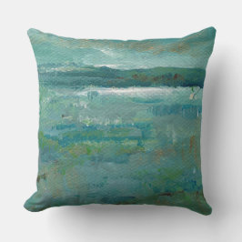 Blauwen en schalen Abstract Abstract strand kust Kussen