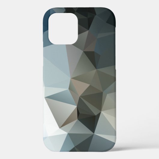 Blauwen en zwarte Abstracte piramide kunst Case-Mate iPhone Case (Achterkant)
