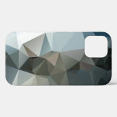 Blauwen en zwarte Abstracte piramide kunst Case-Mate iPhone Case (Achterkant (horizontaal))