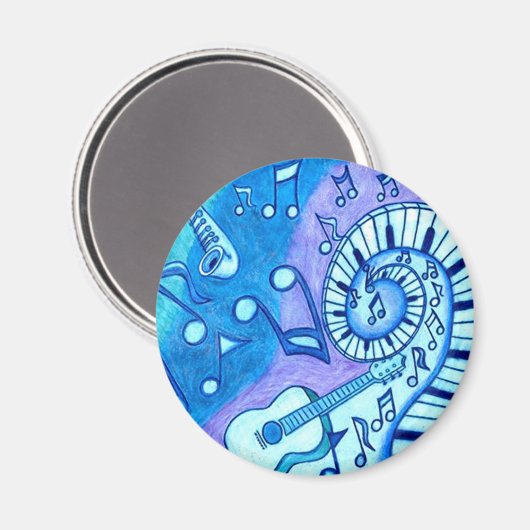 Blauwen Magneet (Voorkant / Achterkant)