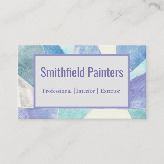 Blauwen Visitekaartje (Voorkant)