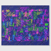 Blauwen voor een EU-vlag Britse vlag Cadeaupapier (Vlak)