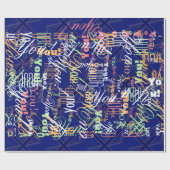 Blauwen voor een EU-vlag Britse vlag Cadeaupapier (Vlak)