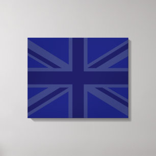 Blauwen voor een EU-vlag Britse vlag Canvas Afdruk