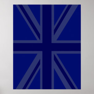 Blauwen voor een EU-vlag Britse vlag Poster