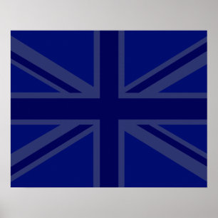 Blauwen voor een EU-vlag Britse vlag Poster
