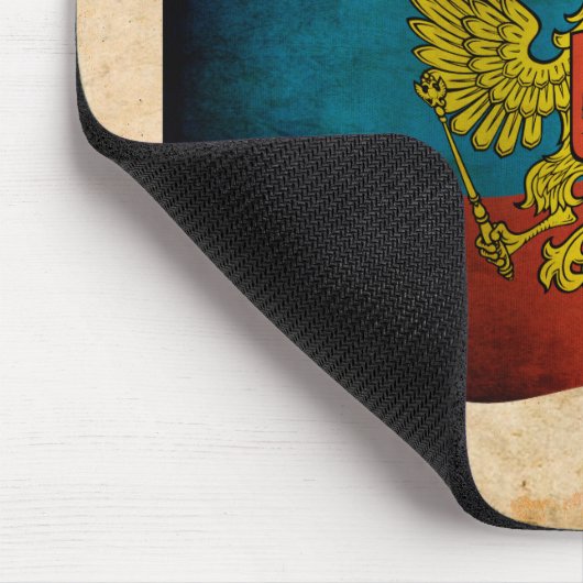 Blauwende vlag van Rusland Muismat (Hoek)