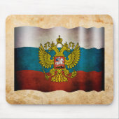 Blauwende vlag van Rusland Muismat (Voorkant)