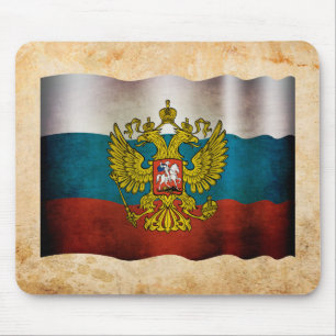 Blauwende vlag van Rusland Muismat