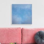 Blauwer dan Blauw Canvas Afdruk (Insitu (Woonkamer))