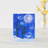 blauwerige sneeuwstorm kaart (Gele Bloem)