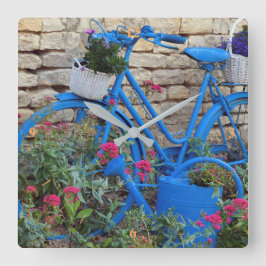 Blauwfiets. Vierkante Klok