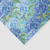 Blauwflesje Hydrangea Bloedpatroon Tissuepapier (Detail)