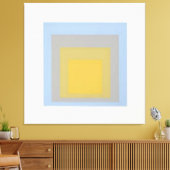 Blauwgeel Josef Alberts Canvas Afdruk (Insitu (Woonkamer))