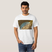 Blauwgekleurde boommonitor Varanus Macraei T-shirt (Voorkant volledig)