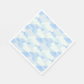 Blauwgekleurde regenwolken servet (Hoek)