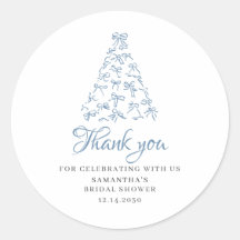 Blauwgekrabbelde strik Kerstboom Bruiloft 