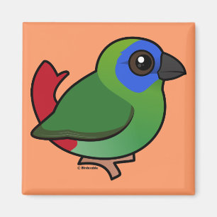 Blauwgelaatsvink Magneet