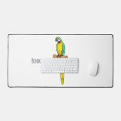 Blauwgele cartoon bureaumat (Keyboard & Muis)