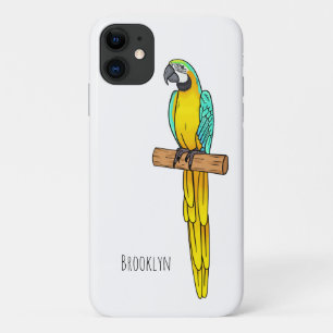 Blauwgele cartoon Case-Mate iPhone case